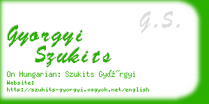 gyorgyi szukits business card